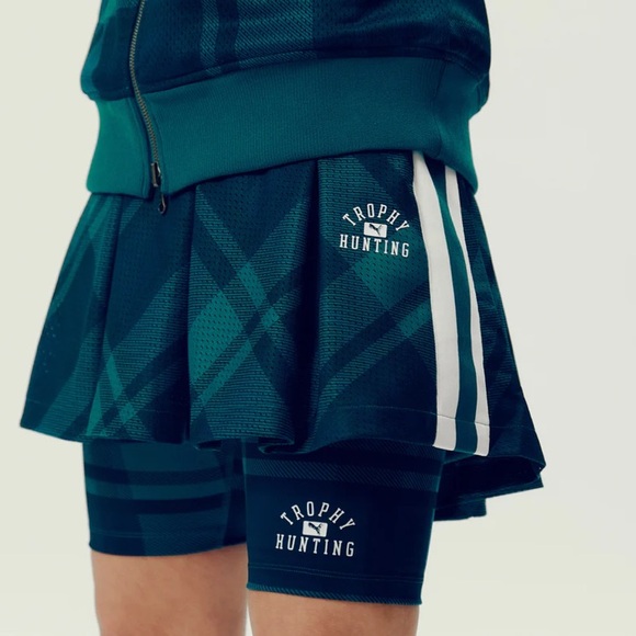 🎾 2pc SET PUMA x TROPHY HUNTING SKIRT w Pockets & BIKER Shorts- MALACHITE